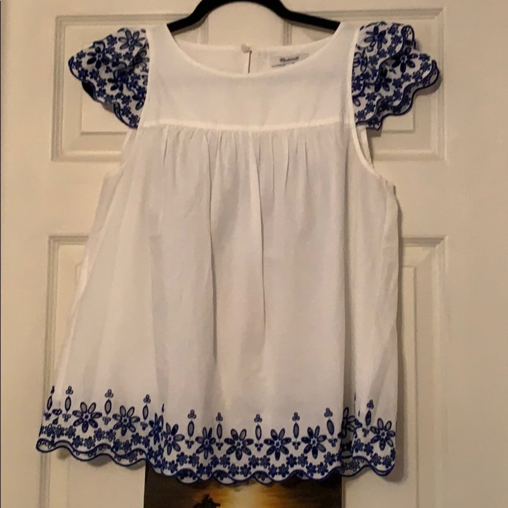 Madewell floral blouse